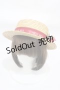 Innocent World / ストロベリーロゴリボンハット  ナチュラル H-25-12-16-1003-IW-AC-NS-ZH