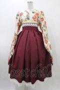 marcHenTica / 大和撫子袴風ワンピース 表記なし 生成り/ボルドー H-25-12-16-1023-LO-OP-NS-ZH
