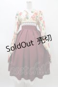 marcHenTica / 大和撫子袴風ワンピース 表記なし 生成り/ボルドー H-25-12-16-1023-LO-OP-NS-ZH