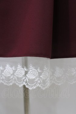 画像5: marcHenTica / 大和撫子袴風ワンピース 表記なし 生成り/ボルドー H-25-12-16-1023-LO-OP-NS-ZH