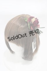 Innocent World / 5輪ミニバラ コサージュ&クリップ  ボルドー H-25-12-16-1004-IW-AC-NS-ZH