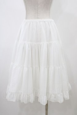 画像2: Victorian maiden / ボリュームシフォンフリルペチコートスカート Free ホワイト H-25-12-16-1027-CL-SK-NS-ZH