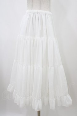 画像3: Victorian maiden / ボリュームシフォンフリルペチコートスカート Free ホワイト H-25-12-16-1027-CL-SK-NS-ZH