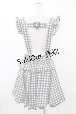 画像2: LIZ LISA / ギンガムツイードサスペンダー付スカパン Free ブラック H-25-12-16-1028-LO-PA-NS-ZH