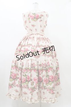 画像2: ANGELIQUE ROSA / ローズプリントジャンパースカート Free ピンク H-25-12-16-1030-LO-OP-NS-ZH