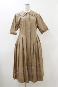 Jane Marple Dans Le Salon / ダブルカラーストライプワンピース  ベージュ H-25-12-17-041-JM-OP-KB-ZH