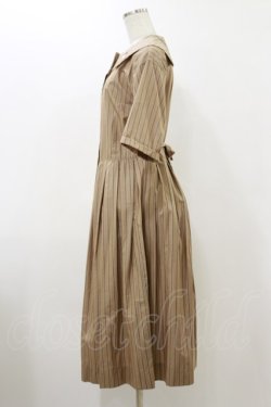 画像3: Jane Marple Dans Le Salon / ダブルカラーストライプワンピース  ベージュ H-25-12-17-041-JM-OP-KB-ZH