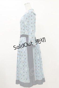 画像3: Jane Marple Dans Le Salon / Scottish lionグランマドレス  スカイブルー H-25-12-17-042-JM-OP-KB-ZH