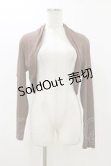 OZZ ANGELO / プリントニットソーボレロ  ブラウン H-25-12-17-044-OO-TO-KB-ZH