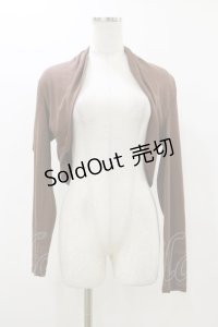 OZZ ANGELO / プリントニットソーボレロ  ブラウン H-25-12-17-044-OO-TO-KB-ZH