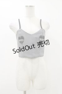 MORPH8NE / OFF CAMI CROP  ブラック H-25-12-17-046-PU-TO-KB-ZH