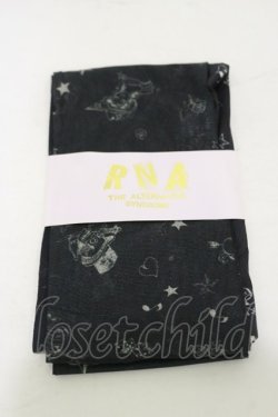 画像1: RNA / プリントタイツ  ブラック H-25-12-17-008-PU-ZA-KB-ZH