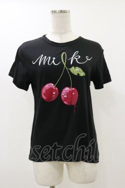 画像1: MILK / チェリーナTee  ブラック H-25-12-17-049-ML-TO-KB-ZH