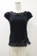 画像1: Emily Temple cute / レースリボンカットソー  ブラック H-25-12-17-050-ET-TO-KB-ZH (1)