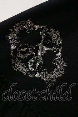 画像4: FRILL / 刺繍ダブルボタンコート  ブラック H-25-12-17-057-HN-CO-KB-ZH