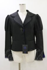 Moi-meme-Moitie / 十字架ボタン比翼ジャケット 9号 ブラック H-25-12-17-059-MO-JA-KB-ZH