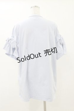 画像2: merry jenny / ピンタックBig Tee  サックス H-25-12-17-060-LO-TO-KB-ZT363