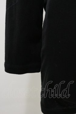 画像3: gouk / 和柄切替アシメタックカットソー  ブラック H-25-12-17-064-GO-TO-KB-ZH