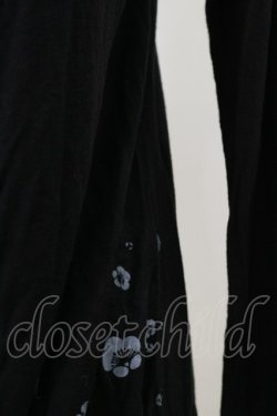 画像3: gouk / 和柄切替Vネックカットソー  ブラック H-25-12-17-065-GO-TO-KB-ZH