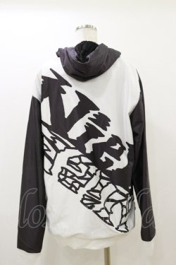 画像2: NieR Clothing / 防寒裏起毛パーカー  黒×白 H-25-12-17-067-PU-TO-KB-ZH