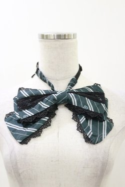 画像1: ATELIER PIERROT / ハリー・ポッター トリプルリボンタイ  スリザリン（グリーン） H-25-12-17-014-EL-ZA-KB-ZH