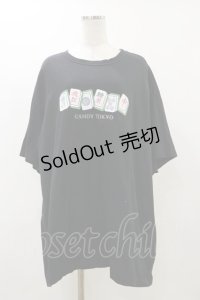 Candy Stripper / CANDY TOKYO BIG TEE  ブラック H-25-12-17-071-PU-TO-KB-ZH