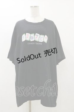 画像1: Candy Stripper / CANDY TOKYO BIG TEE  ブラック H-25-12-17-071-PU-TO-KB-ZH