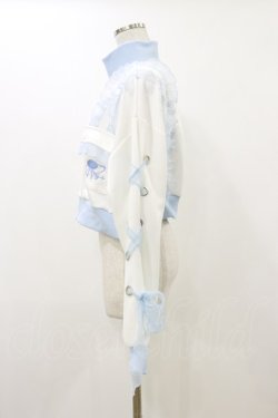 画像3: ACDC RAG / クラゲサイバージャケット  ホワイト×パステルブルー H-25-12-17-073-PU-JA-KB-ZH