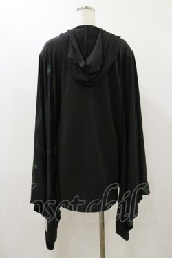 画像2: NieR Clothing / STRETCH PULLOVER着物風袖【和柄漢字】  黒 H-25-12-17-076-PU-TO-KB-ZH