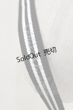 画像3: alice auaa / ストライプベルト  黒 H-25-12-17-016-AA-ZA-KB-ZH