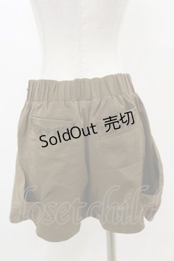 画像2: OZZ ANGELO / ポケット刺繍ショートパンツ  カーキブラウン H-25-12-17-018-OO-PA-KB-ZH