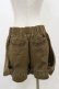 画像2: OZZ ANGELO / ポケット刺繍ショートパンツ  カーキブラウン H-25-12-17-018-OO-PA-KB-ZH (2)
