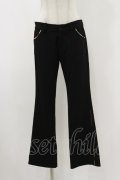 gouk / 和柄パイピングパンツ  ブラック H-25-12-17-019-GO-PA-KB-ZH