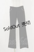 gouk / 和柄パイピングパンツ  ブラック H-25-12-17-019-GO-PA-KB-ZH