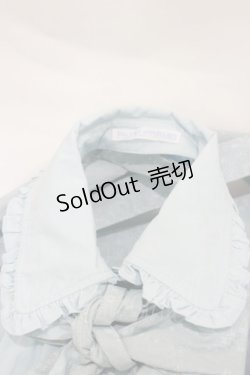 画像3: PUTUMAYO / レースプリントホルタービスチェブラウス＆フリルスカート  サックス H-25-12-17-022-PT-OP-KB-ZH