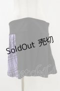 KILL STAR / CATTLE PLEATED SKIRT L ブラック/ライラックタータン H-25-12-17-023-SL-SK-KB-ZH
