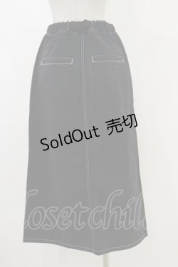 画像2: Candy Stripper / LINED LONGスカート  ブラック H-25-12-17-024-PU-SK-KB-ZH