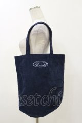 Candy Stripper / ロゴコーデュロイトートバッグ  ネイビー H-25-12-17-002-PU-BG-KB-ZH