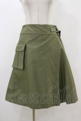 Jane Marple Dans Le Salon / サイドポケットラップスカート  カーキ H-25-12-17-026-JM-SK-KB-ZH
