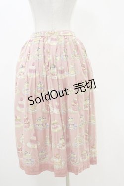 画像2: Jane Marple / Anniversary cakesタックスカート  アプリコット H-25-12-17-027-JM-SK-KB-ZH