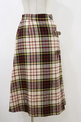 MILK / Beeチェックロングスカート  COUNTRYtartan H-25-12-17-029-ML-SK-KB-ZH