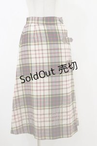 MILK / Beeチェックロングスカート  COUNTRYtartan H-25-12-17-029-ML-SK-KB-ZH