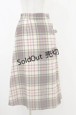 画像1: MILK / Beeチェックロングスカート  COUNTRYtartan H-25-12-17-029-ML-SK-KB-ZH