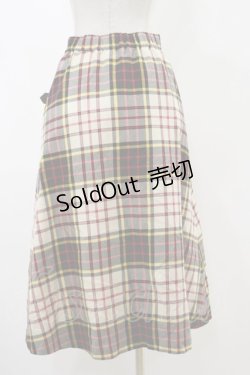 画像2: MILK / Beeチェックロングスカート  COUNTRYtartan H-25-12-17-029-ML-SK-KB-ZH