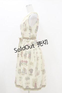 画像3: Jane Marple / Alice's dictionaryスクエアドレス  アイボリー×マスタード H-25-12-17-035-JM-OP-KB-ZH