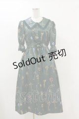 MILK / プリンセスKeyドレス  ダークグリーン H-25-12-17-037-ML-OP-KB-ZH