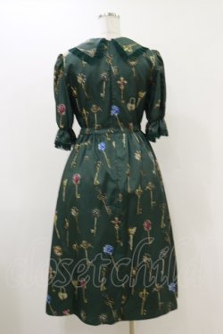 画像2: MILK / プリンセスKeyドレス  ダークグリーン H-25-12-17-037-ML-OP-KB-ZH