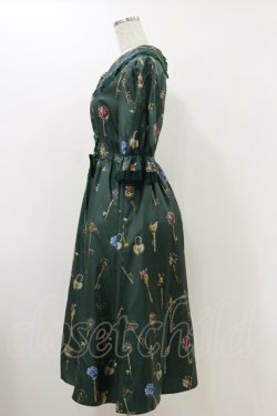 画像3: MILK / プリンセスKeyドレス  ダークグリーン H-25-12-17-037-ML-OP-KB-ZH