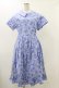画像1: Jane Marple / Picnic cloth joyfulドレス  ブルー H-25-12-17-039-JM-OP-KB-ZH (1)