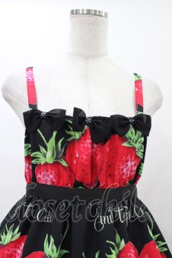 画像4: Emily Temple cute / フレッシュストロベリーリボンキャミワンピース  ブラック H-25-12-18-1026-ET-OP-KB-ZH